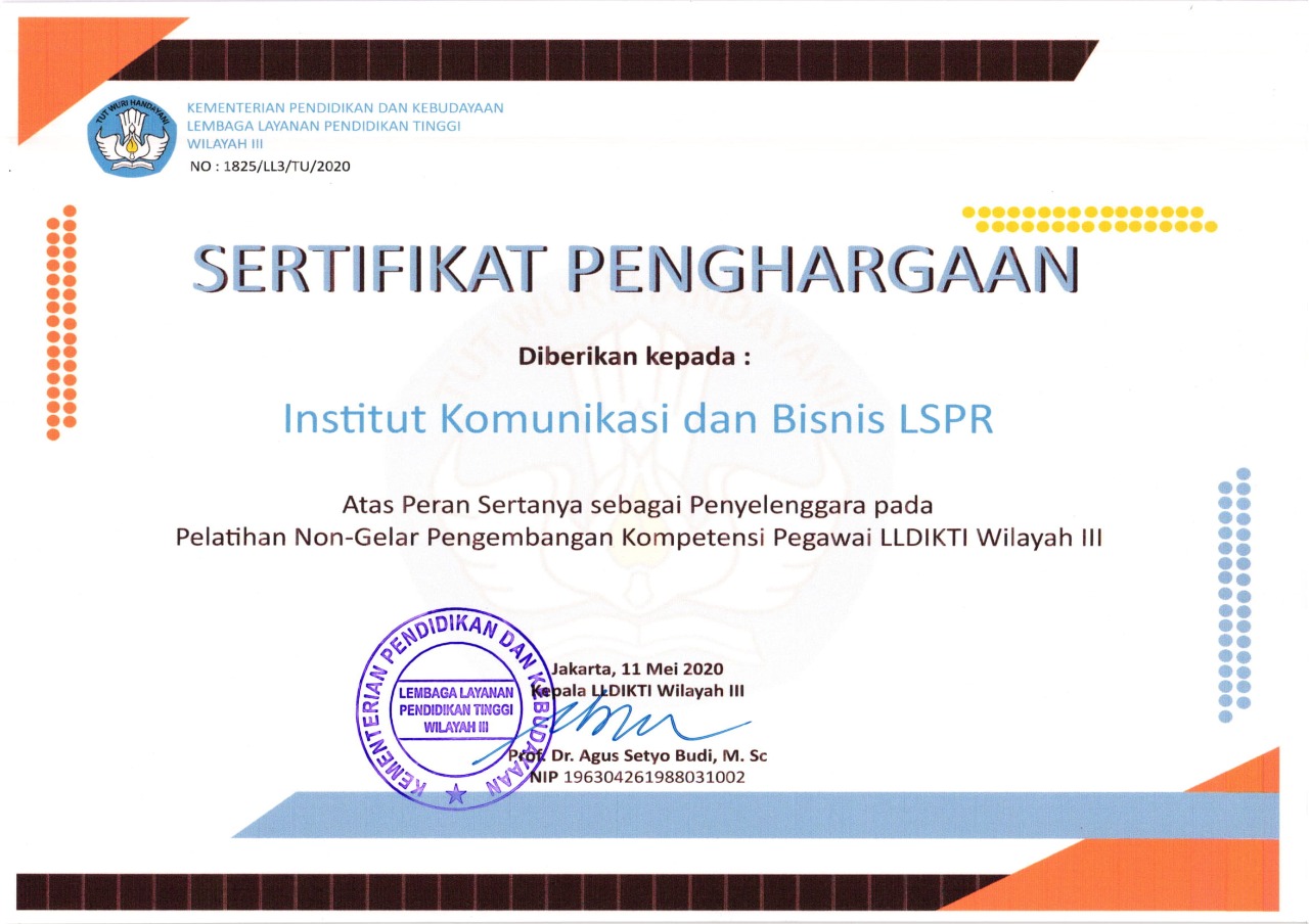 Sertifikat Penghargaan LLDIKTI III (1)